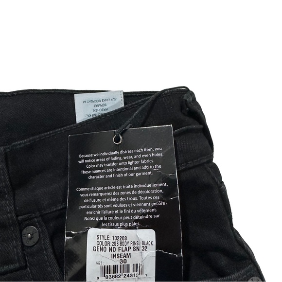 True Religion Buddha World Tour Geno Relaxed Slim Black Wash Jeans Sz 30x32 NWT - Picture 4 of 16